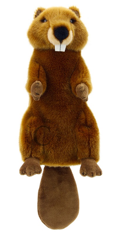 6056-plushena-rykavitza-za-teatyr-bobar-the-puppet-company Кукла ръкавица за куклен театър, Бобър - The Puppet Company