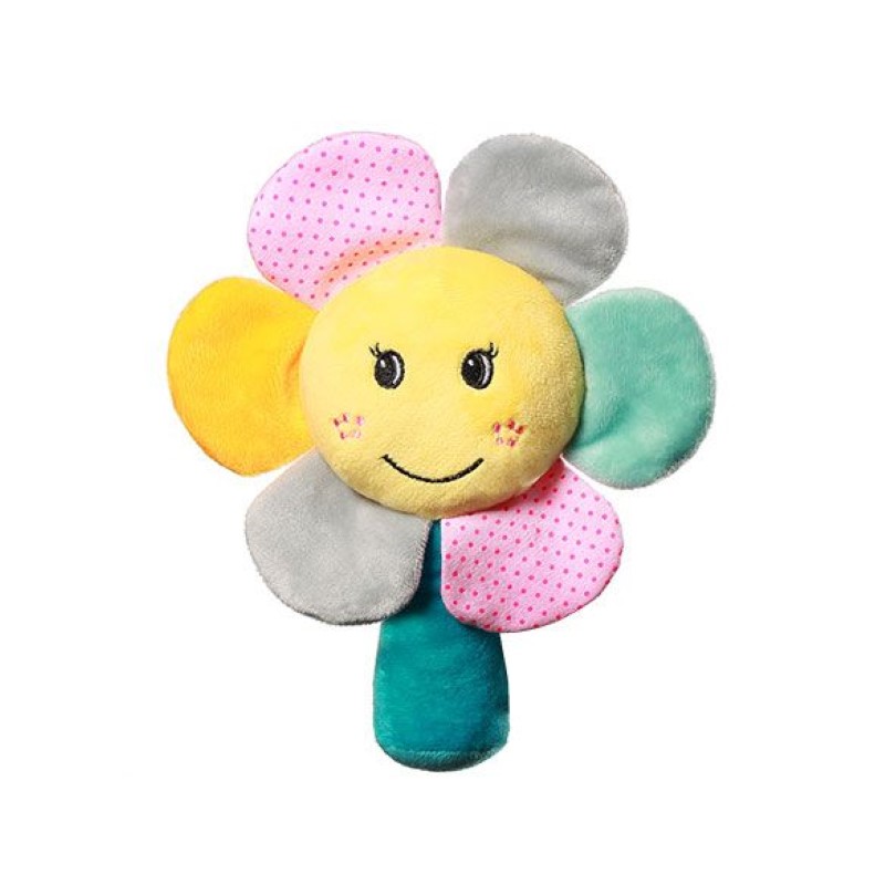 609-plushena-drynkalka-tzvete-babyono BabyOno Плюшена дрънкалка, Цвете - Image 1