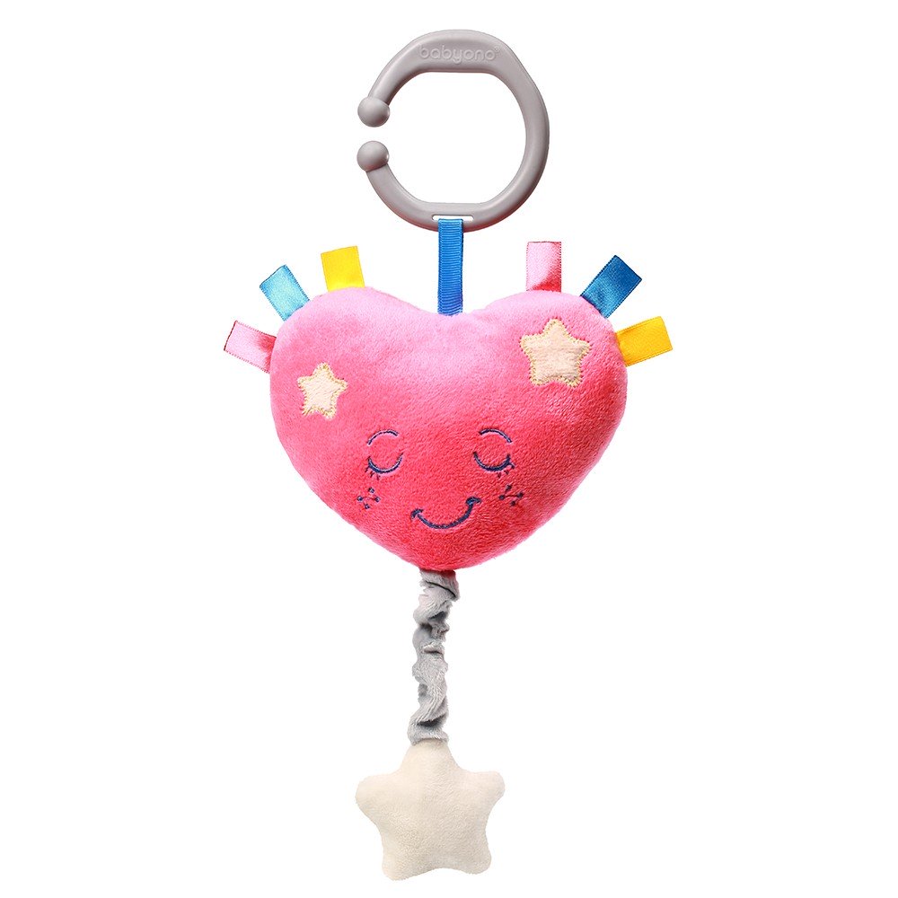 615-babyono-muzikalna-igrachka-syrtze BabyOno Музикална играчка за количка Сърце - Image 1