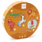 Scratch Детски стартови пъзели 5 броя, Сафари