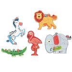 Scratch Детски стартови пъзели 5 броя, Сафари - Image 3