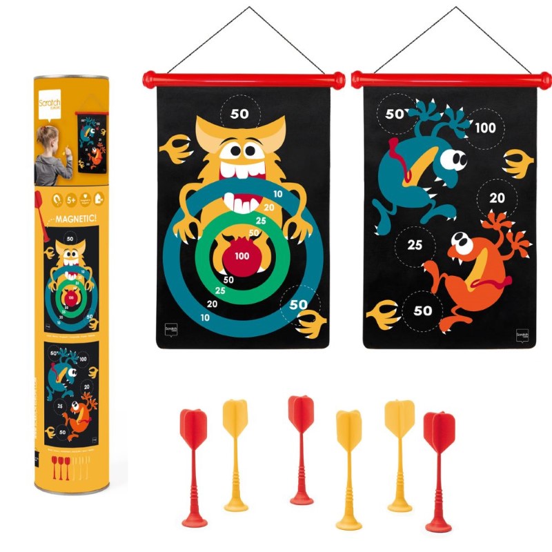 6182044-scratch-magniten-darts-ludi-chudovishta Магнитен датрс със стрели, Луди чудовища - Scratch