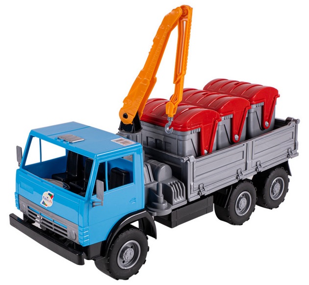 620280-kamion-s-konteineri-za-bokluk-orion-toys-2 Камион с кран и контейнери за боклук, Orion Toys 0280
