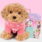 Studio Pets Плюшено куче Пудел Бисквитка - Комплект с куфарче, 23 см - Image 3