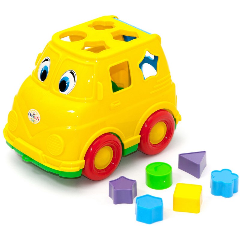 622195-sorter-mikrobus-s-formichki-orion-toys Детски микробус с цветни форми за сортиране, Orion Toys 2195