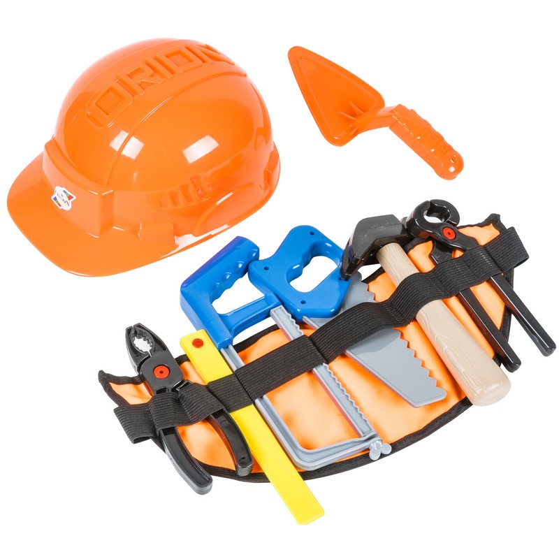 622317-kolan-s-instrumenti-orion-toys Детски колан с инструменти и каска, Orion Toys 2317