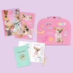 Studio Pets Плюшено куче Пинки с куфарче и стикери - Image 3