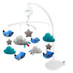 BabyOno Музикална въртележка за креватче, Облаци и самолети