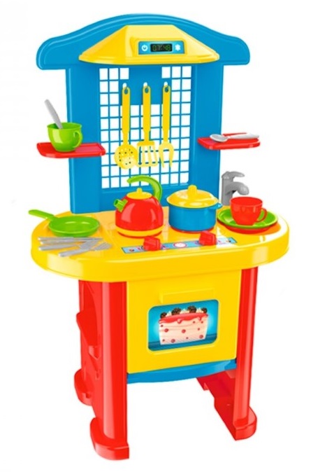 632124-detska-kuhnya-s-pribori-technok-toys Детска кухня с комплект за готвене, Technok Toys