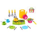 Technok Toys Детска кухня с прибори в куфарче