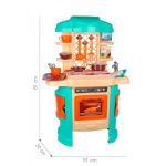 Technok Toys Детска кухня с посуда и звукови ефекти, синя - Image 5