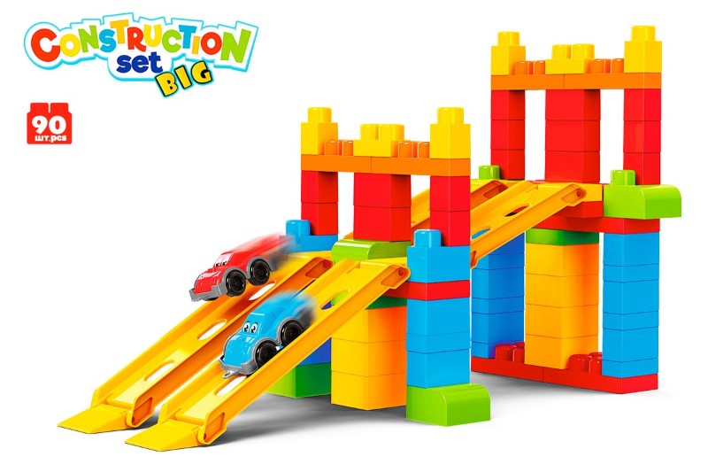 636825-konstruktor-pista-s-kolichki-technok-toys Technok Toys Конструктор писта с 2 колички, 90 части