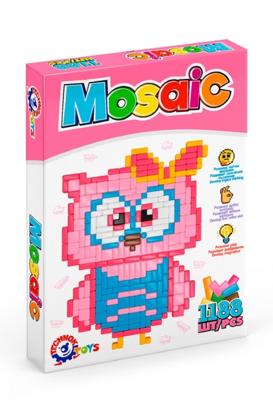 637020-mozaika-piksel-technok-toys Technok Toys Детска мозайка, Пиксел, 1188 части