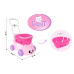 Technok Toys Детска количка с пазарска кошница, розова - Image 2