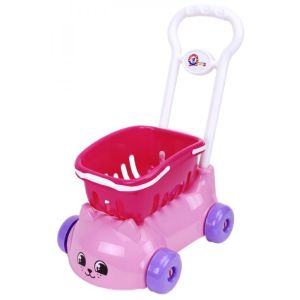 Technok Toys Детска количка с пазарска кошница, розова