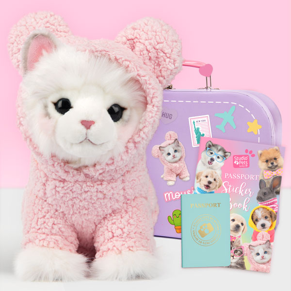 6461-plusheno-kote-mausi-s-kufarche-i-pasport-komplekt-studio-pets-1 Плюшено коте Рагдол с куфарче и стикери, Мауси