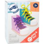 Small Foot Дървени обувки с връзки за връзване - Image 2