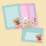 Studio Pets Папка с листа и пликове за писма, Love Letters - Image 3