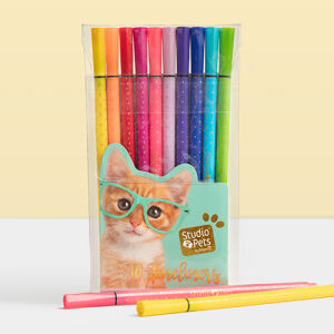 Studio Pets Комплект с цветни химикалки, Котето Рей Бен
