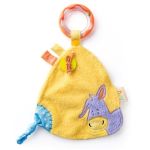 Niny Бебешка кърпа за гушкане с дрънкалка, Магаренце