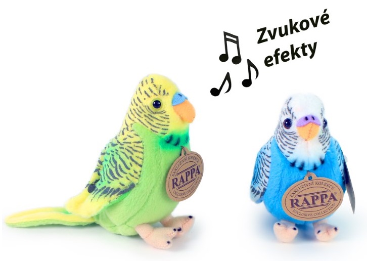 710511-plushen-vylnist-papagal-s-zvuk-rappa Плюшен папагал със звук, 11 см - Rappa