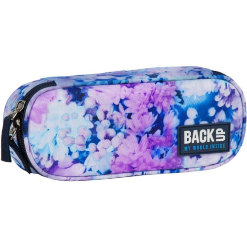 72712-uchenicheski-neseser-ovalen-backup-flowers BackUp Овален несесер Flowers, А23 - Image 1