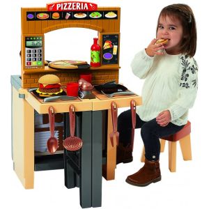 Ecoiffier Детска пицария със столче и аксесоари