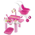 Ecoiffier Комплект с маса за повиване и количка за кукли - Image 2