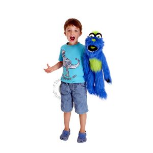 Плюшено чудовище, синьо - The Puppet Company