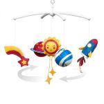 BabyOno Музикална въртележка за креватче, Космос - Image 2