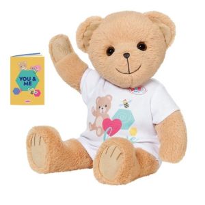 Baby Born Плюшено мече с бяло боди, асортимент