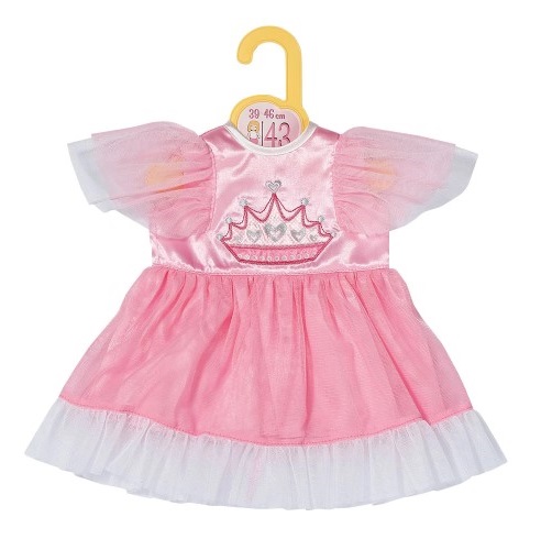871058-rozova-roklya-za-kukla-43-sm-baby-born Baby Born Дрехи за кукли, Розова рокля с тюл