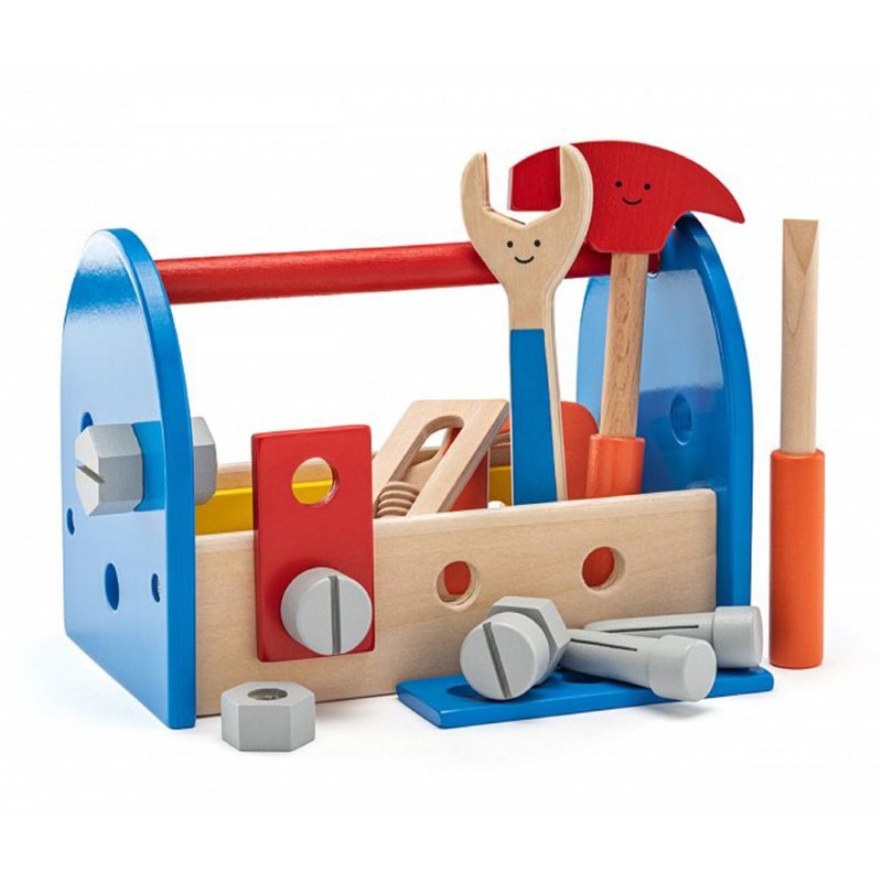 90104-komplekt-s-dyrveni-instrumenti-woodyland Woody Дървено куфарче с инструменти - Image 1