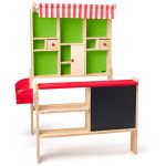 Woody Детски дървен магазин с черна дъска - Image 2