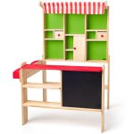 Woody Детски дървен магазин с черна дъска - Image 3