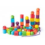 Woody Комплект с дървени маниста за нанизване