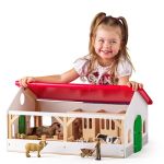 Woody Голяма дървена ферма с животни - Image 5