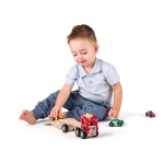 Woody Дървен автовоз с колички - Image 3