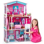 Woody Дървена къща за кукли с обзавеждане, Мирабела - Image 3