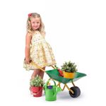 Woody Детска градинска количка, зелена