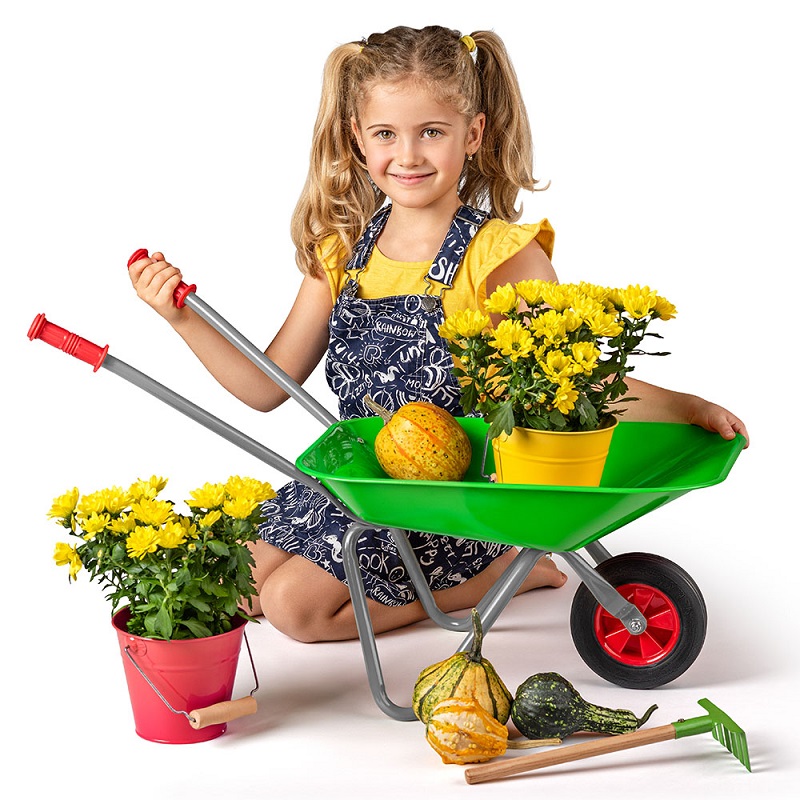 91550-detska-metalna-gradinska-kolichka-woody-1 Woody Детска метална градинска количка - Image 1