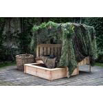 Woody Детска дървена беседка на колелца с пясъчник - Image 4