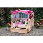 Woody Детска дървена беседка на колелца с пясъчник - Image 6