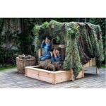 Woody Детска дървена беседка на колелца с пясъчник - Image 7