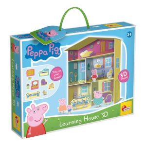 Lisciani Игрален комплект, 3D къща с мебели, Peppa Pig