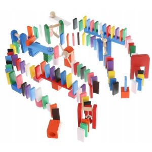 Kruzzel Дървено цветно домино