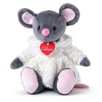 Lumpin Плюшено мишле с бяло палто