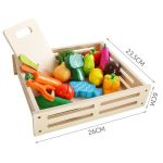 Kruzzel Дървена щайга със зеленчуци за рязане - Image 10