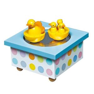 Дървена музикална кутия с патенца - Trousselier