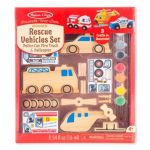 Melissa & Doug Дървени превозни средства за оцветяване